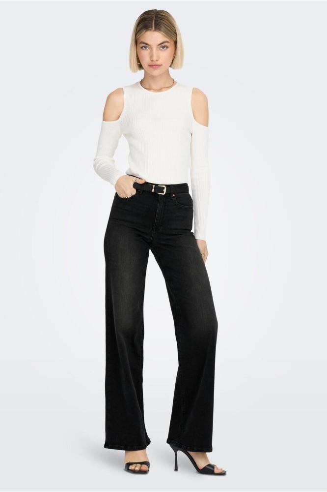 ONLMADISON BLUSH HW WIDE DNM CRO099 15299796 WASHED BLACK